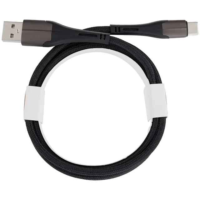 Kabel USB Type C na USB Type A (1.8 m / 6 ft) (AmpSentrix Alpha) (černá)