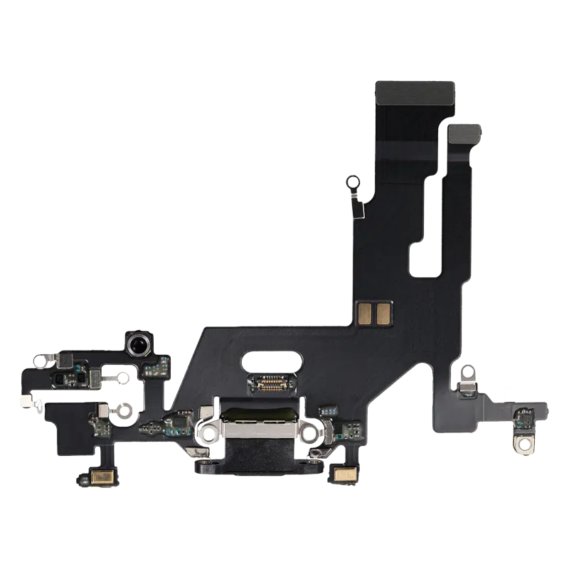 Flex kabel nabíjecího konektoru pro iPhone 11 (Aftermarket Plus) (černá)