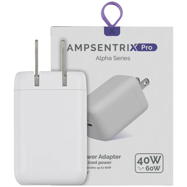 AmpSentrix 40W USB-C síťový adaptér (110V / US Plug)