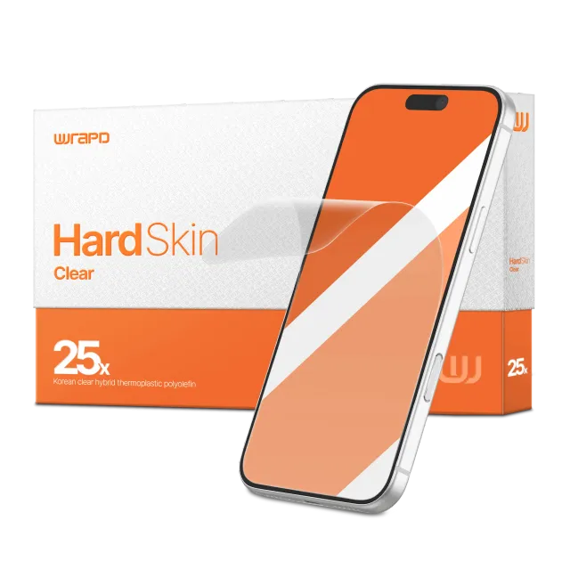 Wrapd HardSkin - TPH displej & Edge ochrana fólie (balení 25 ks) (průhledné)