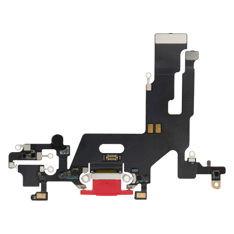 Flex kabel nabíjecího konektoru pro iPhone 11 (Aftermarket Plus) (červená)