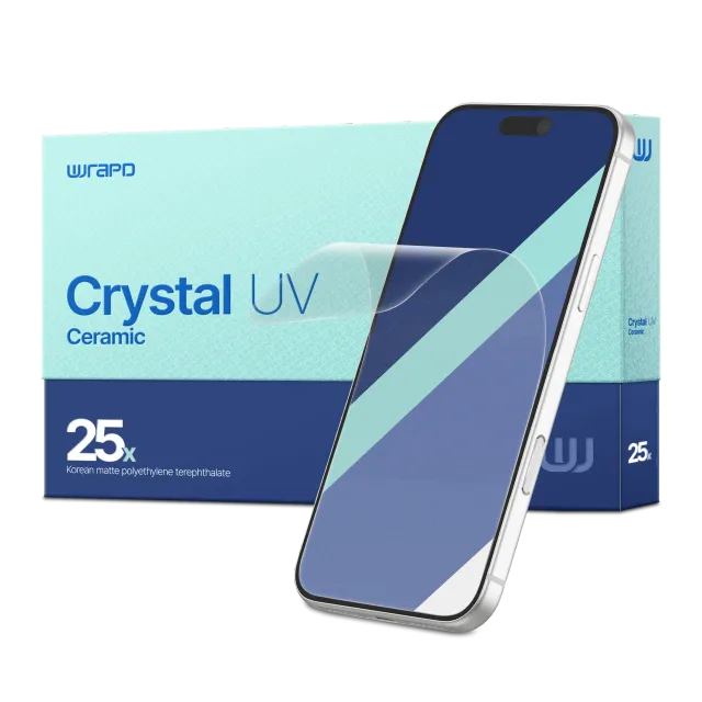 Wrapd krystal UV - UV PET displej ochrana fólie (balení 25 ks) (matný)