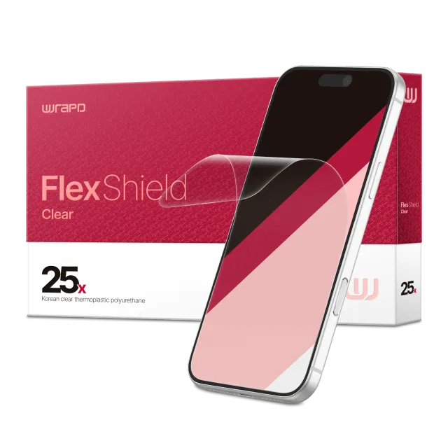 Wrapd FlexShield - TPU displej ochrana fólie (balení 25 ks) (průhledné)