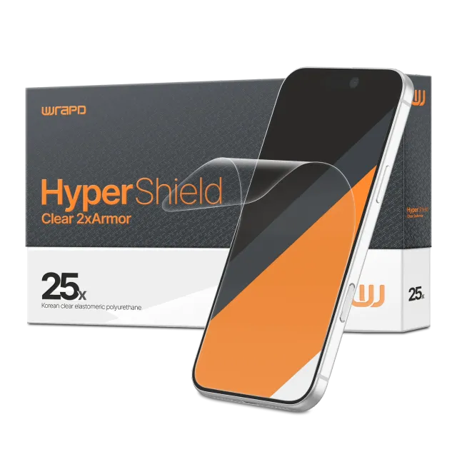 Wrapd HyperShield - EPU Impact odolný displej ochrana fólie (balení 25 ks) (průhledné)