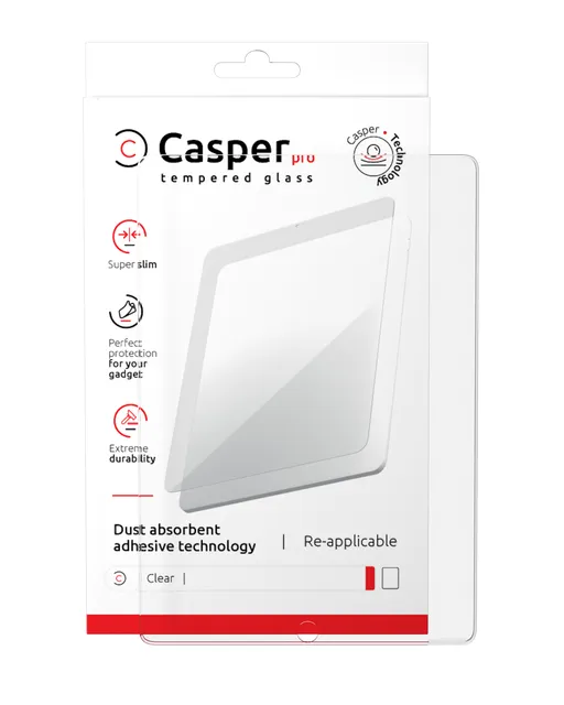 Ochranné sklo Casper Pro pro iPad 10 (2022) / iPad 11 (2025) (v krabičce) (průhledné)