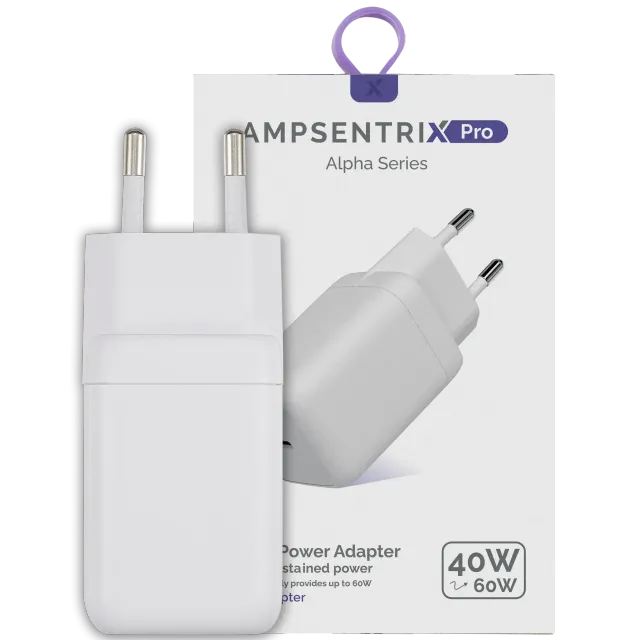 AmpSentrix 40W USB-C síťový adaptér (220 V, EU zástrčka)