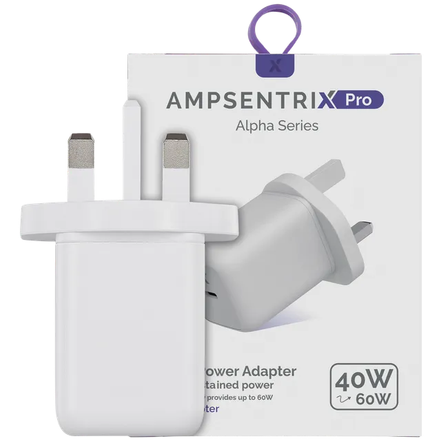 AmpSentrix 40W USB-C síťový adaptér (220 V, UK zástrčka)