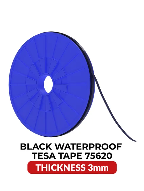 Oboustranný Acrylic vodotěsný černý páska (3MM x 25M) (Tesa Model # 75620)