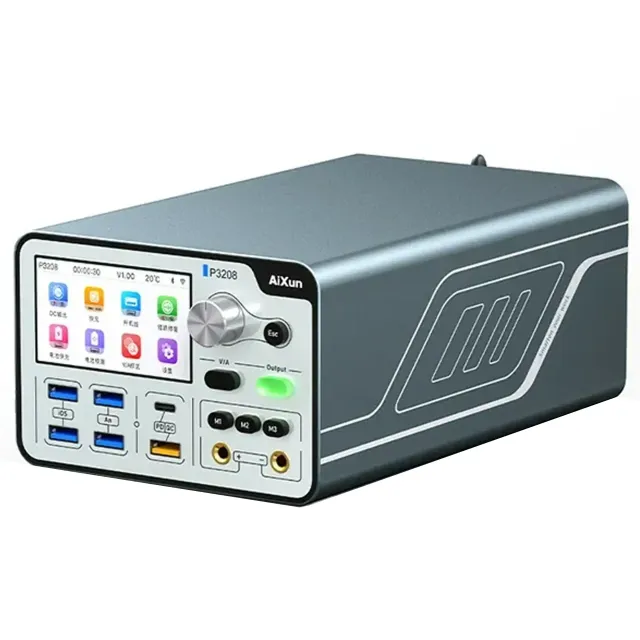 P3208 320W chytrý napájecí zdroj 32V/8A s 20-port usb hub pro iPhone 7–16 Pro Max (AiXun) (110 V, americká verze)