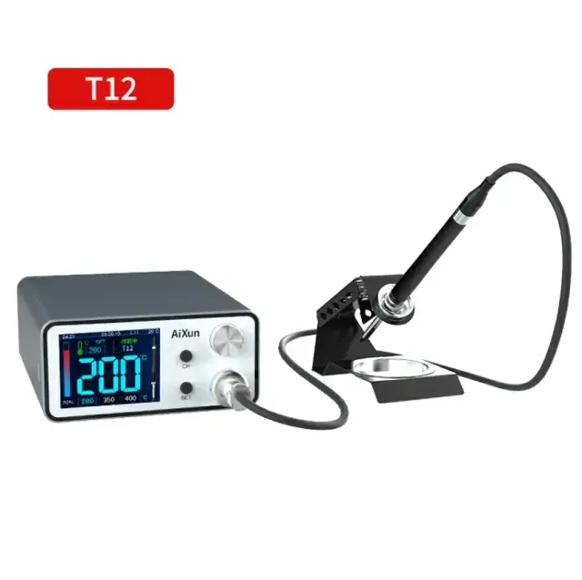 T3A Intelligent pájecí stanice s t12 rukojeť a iron hroty (Aixun) (220 V, EU verze)