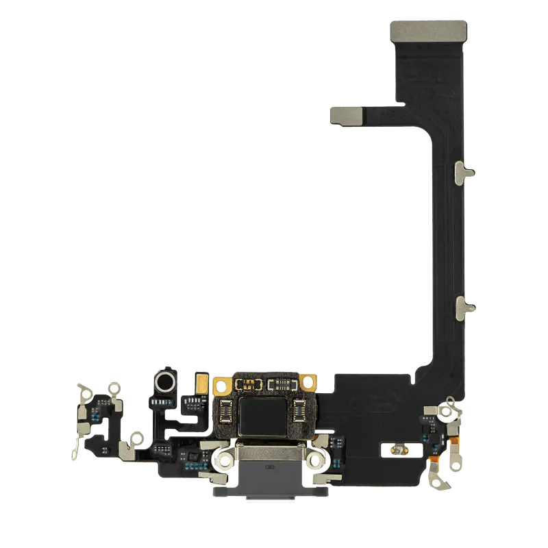 Flex kabel nabíjecího konektoru s deskou pro iPhone 11 Pro (Aftermarket Plus) (půlnočně zelená)