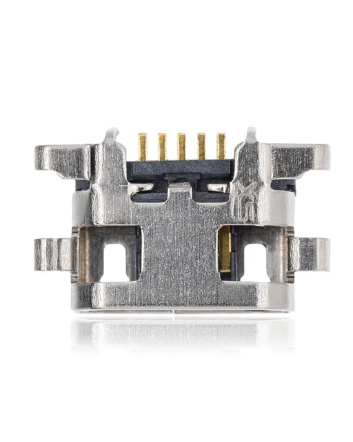 Nabíjecí port pájecí required - 05 Pin - Micro B - 4 Anchor Points (C073)