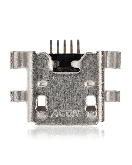 Nabíjecí port pájecí required - 05 Pin - Micro B - 4 Anchor Points (C071)