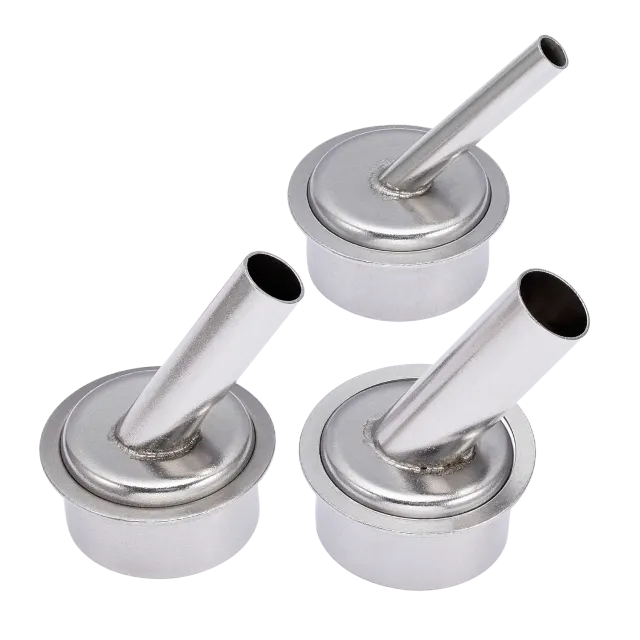45 Degree Hot Air Rework stanice Gun Sleeve Nozzle pro 861DW / TR1300A (sada 3 ks) (5mm / 7mm / 10mm)
