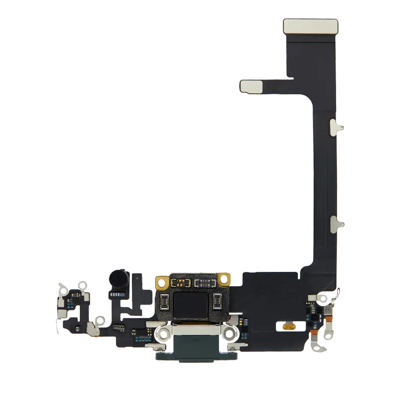 Flex kabel nabíjecího konektoru s deskou pro iPhone 11 Pro (originál z vyřazeného zařízení) (půlnočně zelená)