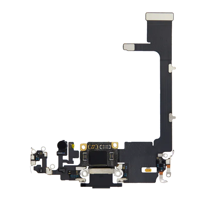Flex kabel nabíjecího konektoru s deskou pro iPhone 11 Pro (originál z vyřazeného zařízení) (vesmírně šedá)
