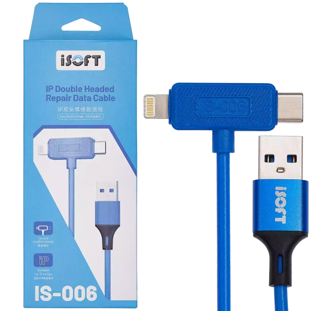 Kabel IS-006 dvojitý Interface opravný Data pro iPhone (ISOFT)