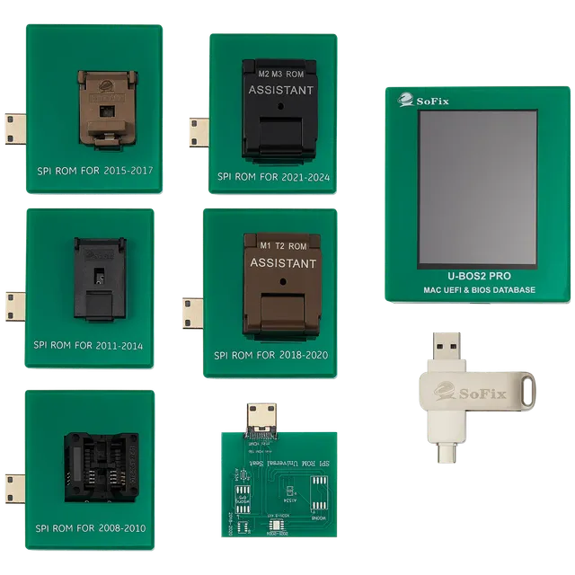 U-BOS2 Pro Mac UEFI & BIOS Database programátor (Compatible with all Mac models from 2008-2024) (SoFix)