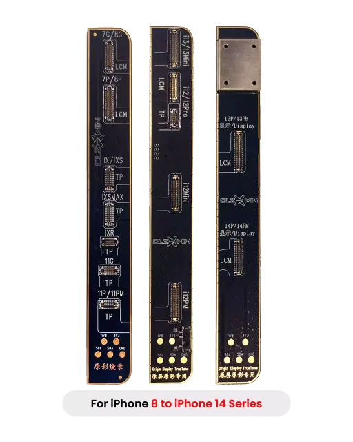 DLZ R100/R200 True Tone Restore programátor Boards sada pro iPhone 8 to iPhone 14 (řada) (balení 4 ks)