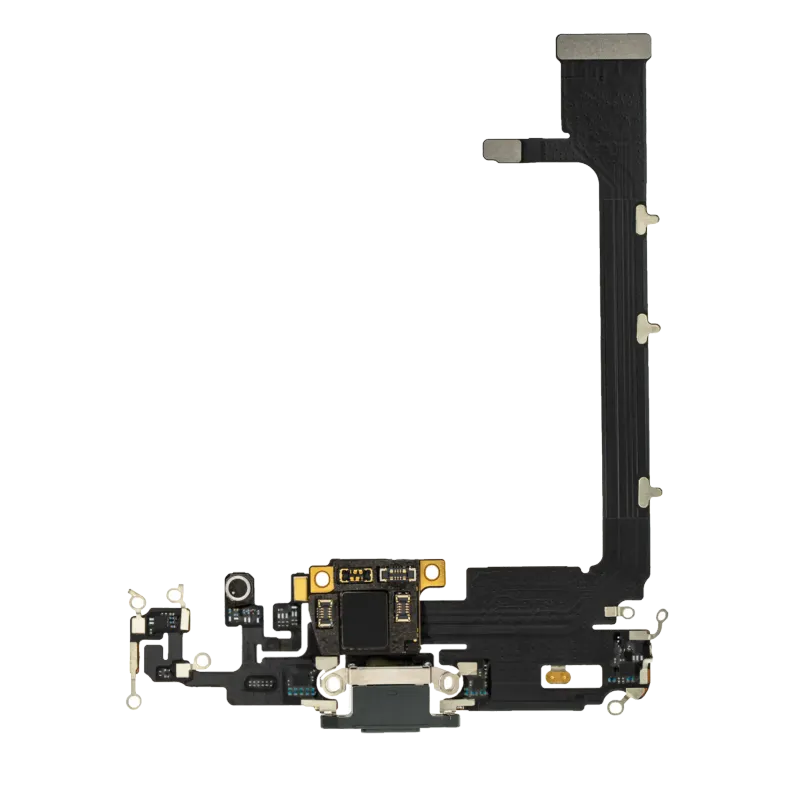 Flex kabel nabíjecího konektoru s deskou pro iPhone 11 Pro Max (Aftermarket Plus) (půlnočně zelená)