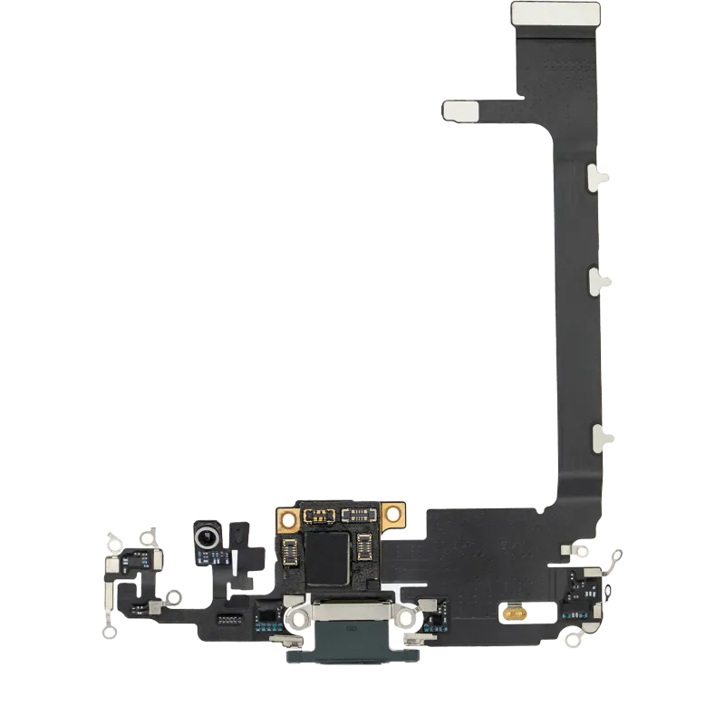 Flex kabel nabíjecího konektoru s deskou pro iPhone 11 Pro Max (Premium) (půlnočně zelená)