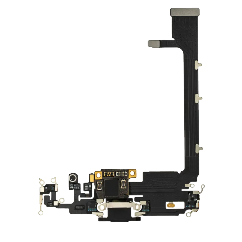 Flex kabel nabíjecího konektoru s deskou pro iPhone 11 Pro Max (Aftermarket Plus) (vesmírně šedá)