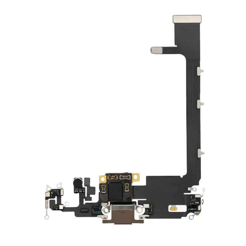 Flex kabel nabíjecího konektoru s deskou pro iPhone 11 Pro Max (Premium) (zlatá)
