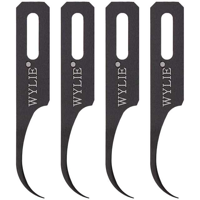 Scalpel čepel - Side lepidlo Removal (Wylie WL-365E Model-C) (sada 4 ks)