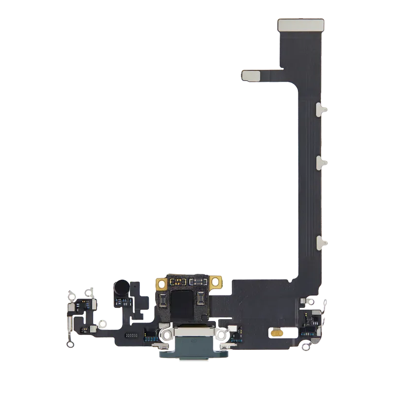 Flex kabel nabíjecího konektoru s deskou pro iPhone 11 Pro Max (originál z vyřazeného zařízení) (půlnočně zelená)