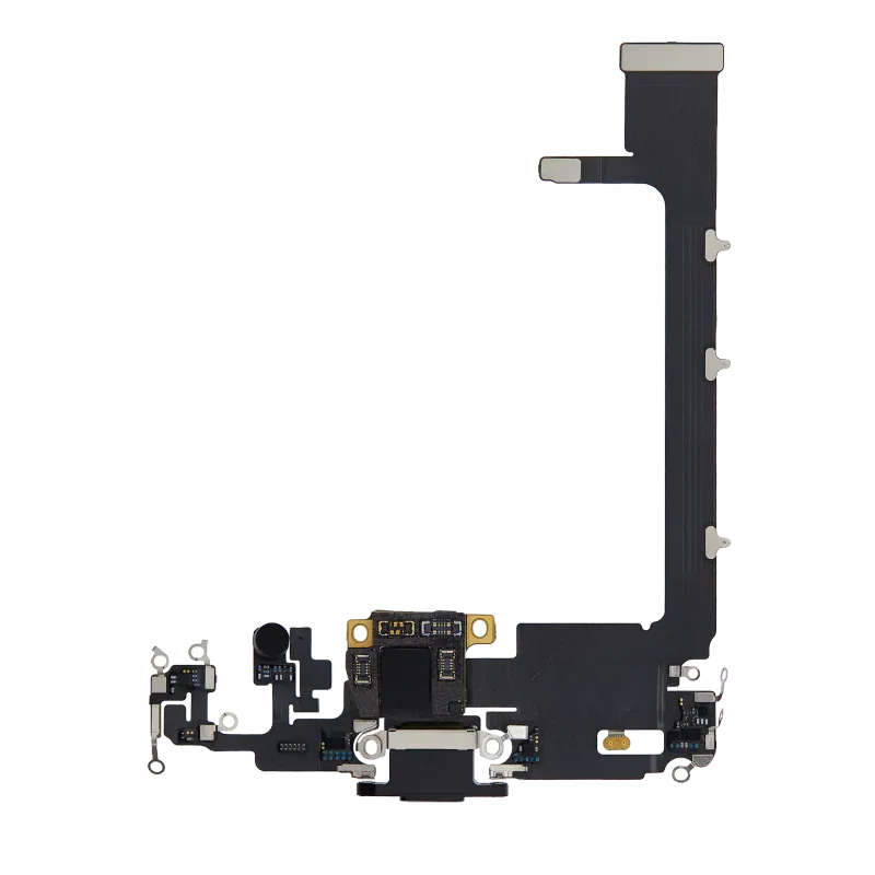 Flex kabel nabíjecího konektoru s deskou pro iPhone 11 Pro Max (originál z vyřazeného zařízení) (vesmírně šedá)