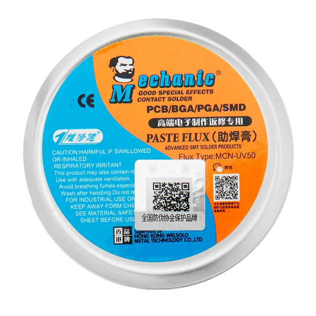 Halogen-Free pájecí pasta tavidlo (MCN-UV50) (Mechanic)