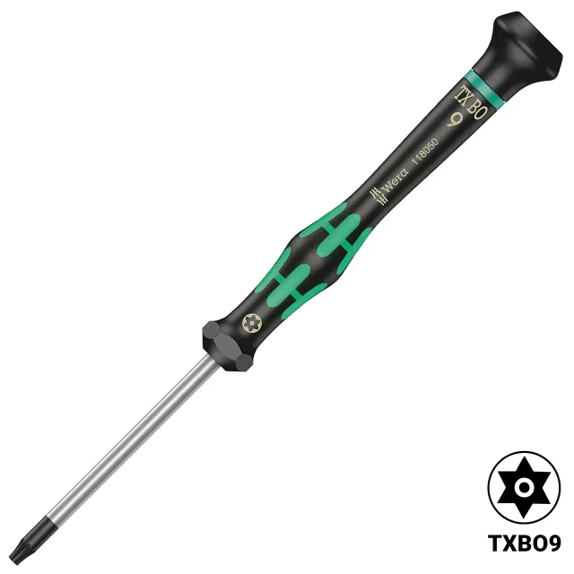 Kraftform Micro Precision Tamper-proof Torx šroubovák TX9 X 60 MM (2067) (Wera)