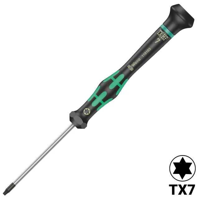 Kraftform Precision Torx šroubovák se šroubek hold function tx7 x 60 mm (2067) (Wera)