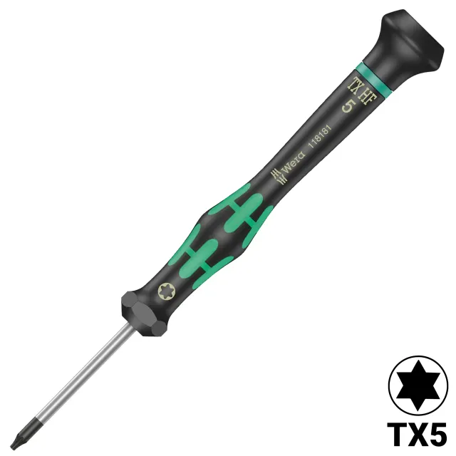 Kraftform Precision Torx šroubovák se šroubek hold function tx5 x 40 mm (2067) (Wera)