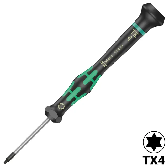 Kraftform Micro Precision Torx šroubovák TX4 X 40 MM (2067) (Wera)