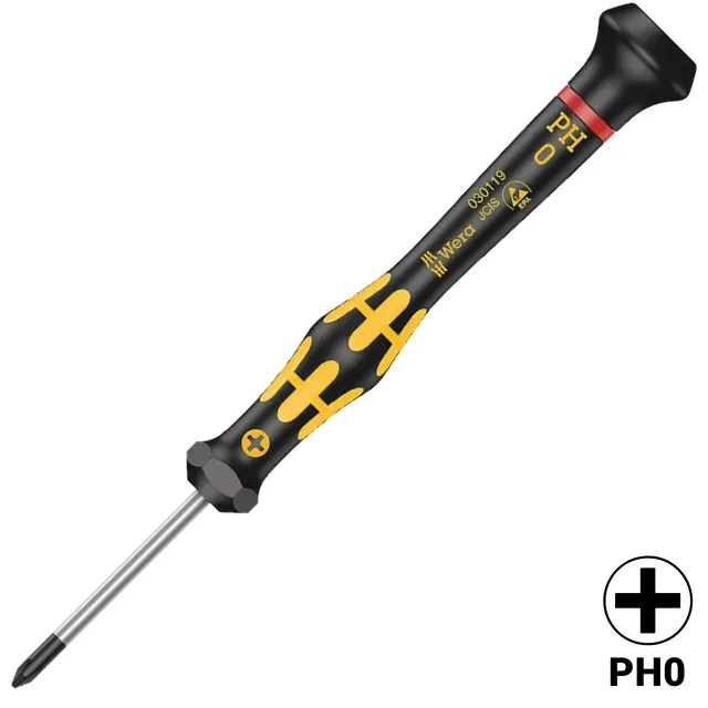 Kraftform Micro ESD Phillips šroubovák PH 0 X 40 MM (1550) (Wera)