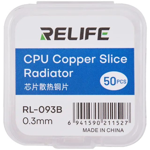 RL-093B čip tepelný Sink Copper Sheet / 0.3MM (balení 50 ks) (Relife)