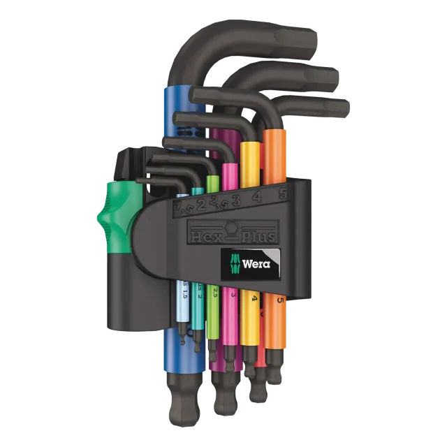 950 Hex Plus Multicolor Metric L-Key sada (sada 9 ks) (Wera)