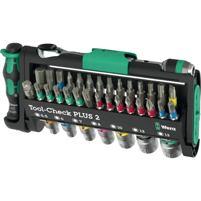 Tool-Check Plus 2 Ratchet patice a Bit sada (sada 39 ks) (Wera)