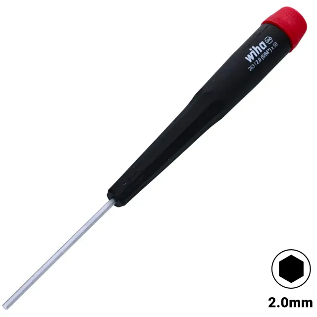 Precision Hex šroubovák 2.0mm (5/64inch) x 50mm (26320) (Wiha)