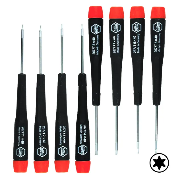 8 kus Precision Torx šroubovák sada (26791) (Wiha)