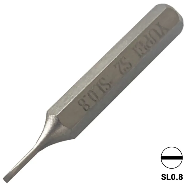 S2 ocelový šroubovák Bit (SL0.8)