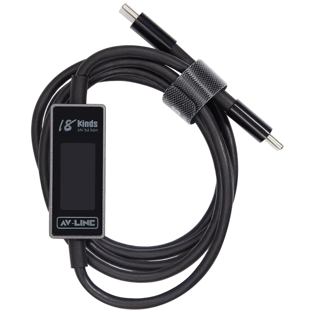 Kabel AV Line Pro rychlé napájecí Amp Voltage diagnostický (Type-C na Type-C)