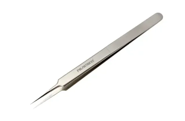 Micro pájecí Straight Ultra-Fine hrot Tweezer (0.15mm) Non-Magnetic ESD Safe (PolarTronix)