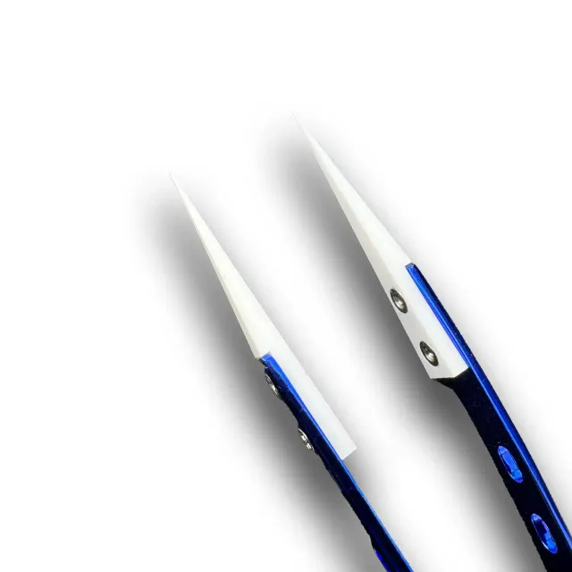 CT-01 Ceramic Precision Straight hrot Tweezer ESD Safe antistatický / Ultra Sharp hrot pro Micro Soldering & Electronics Repair (PolarTronix)