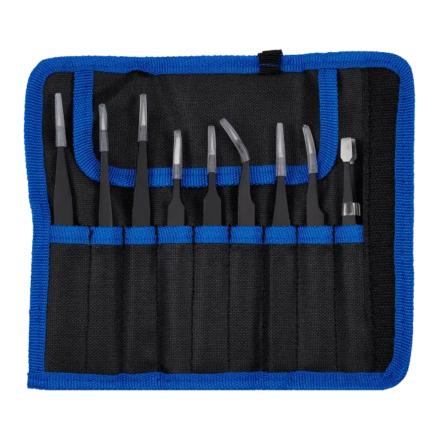 Tweezer sada s carrying pouch (sada 9 ks)