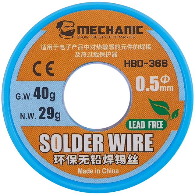 Rosin Core - pájka drát (0.5MM / Mechanic) (Lead Free) (Mechanic)
