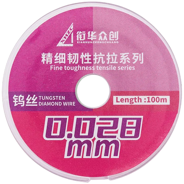Fine Toughness Tensile Tungsten Diamond drát (Width: 0.028mm / Length: 100m) (XHZC)