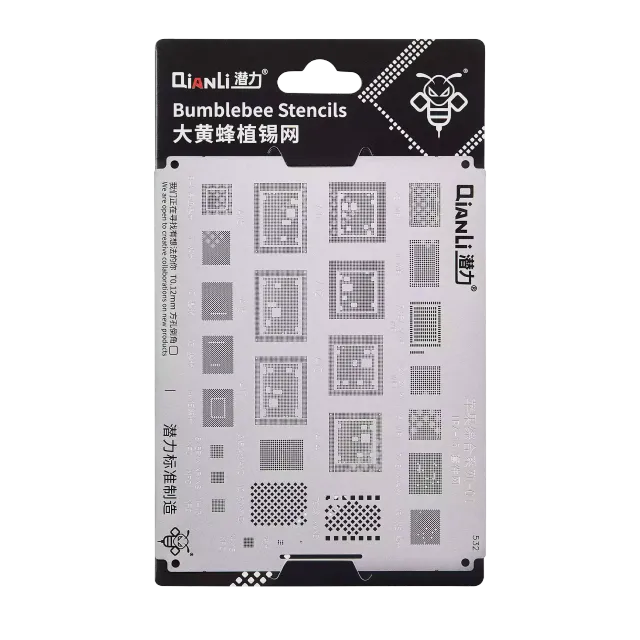 Šablona pro reballing Bumblebee (QS532) pro iPhone X-15 (Qianli)