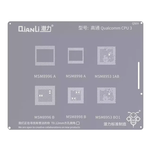 Bumblebee Stencil (QS09) Qualcomm CPU3 (Qianli) MSM8996A / B 8998A / B 8953:1AB / BO1